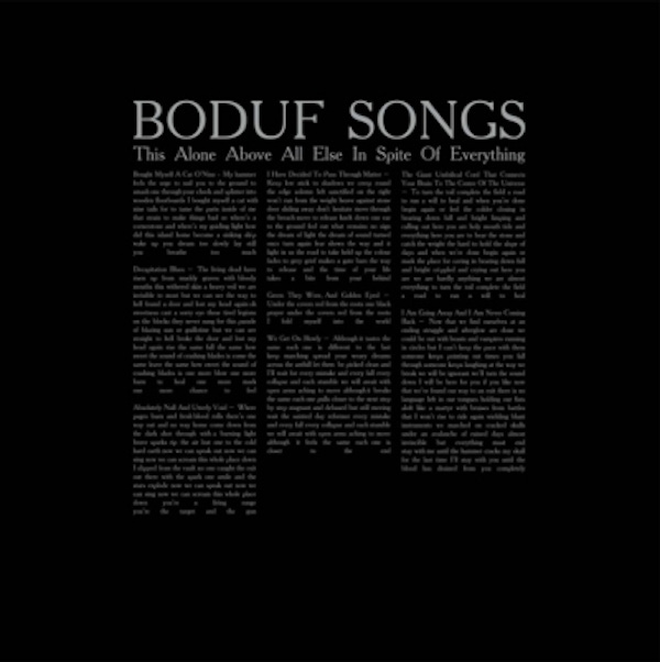 Boduf Songs – This Alone Above All Else In Spite of Everything