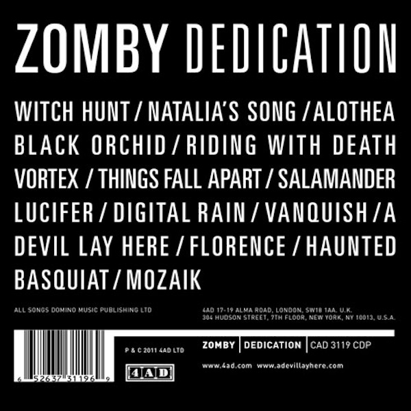 Zomby – Dedication