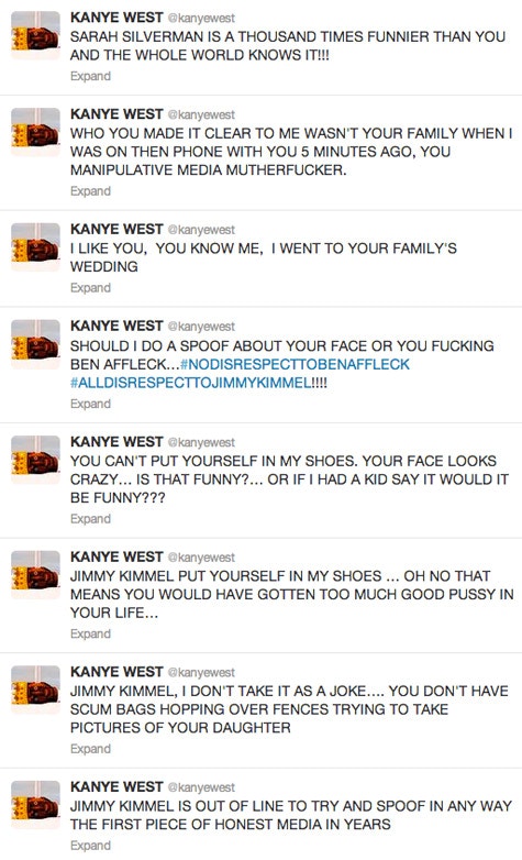 Kanye West goes on Twitter rant following Jimmy Kimmel skit | The Line of Best Fit Kanye West goes on Twitter rant following Jimmy Kimmel skit | The Line of Best Fit