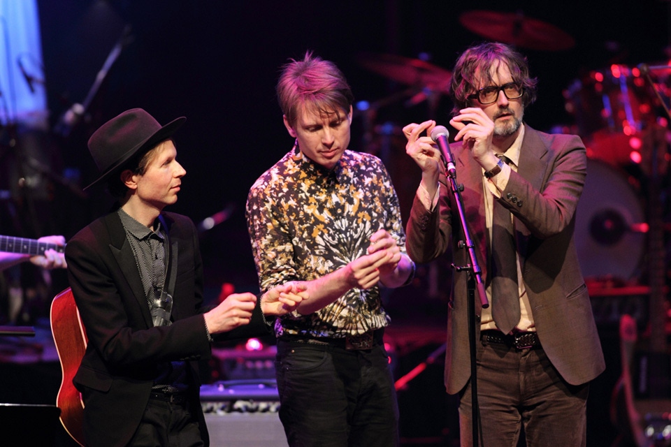 Beck, Nick McCarthy, Alex Kapranos and Jarvis Cocker - Barbican, London 04/07/2013