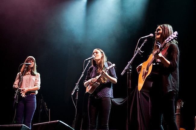 The Staves - Wembley Arena, London 08/11/12