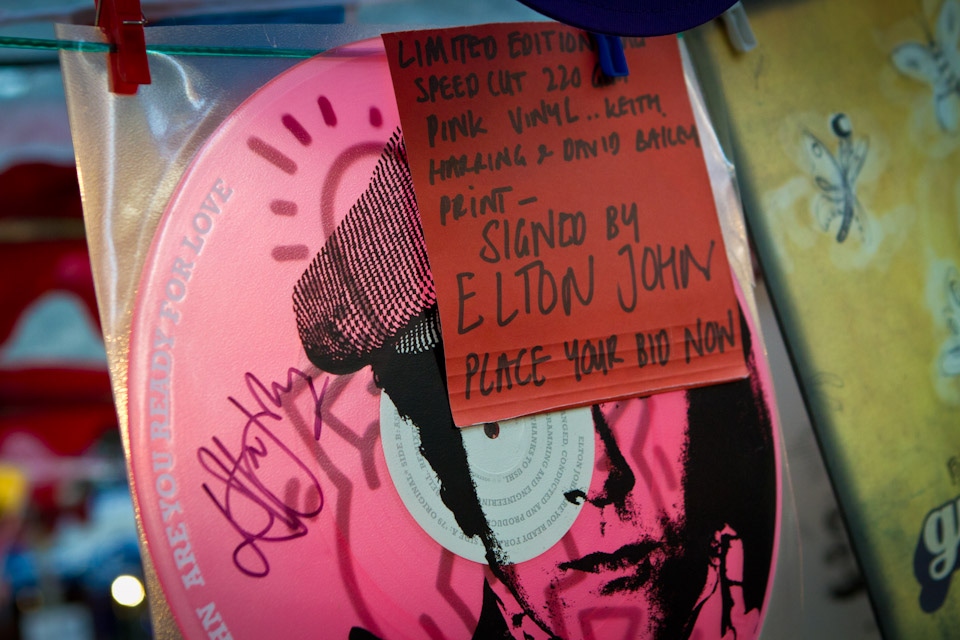 A rare Elton John picture disc